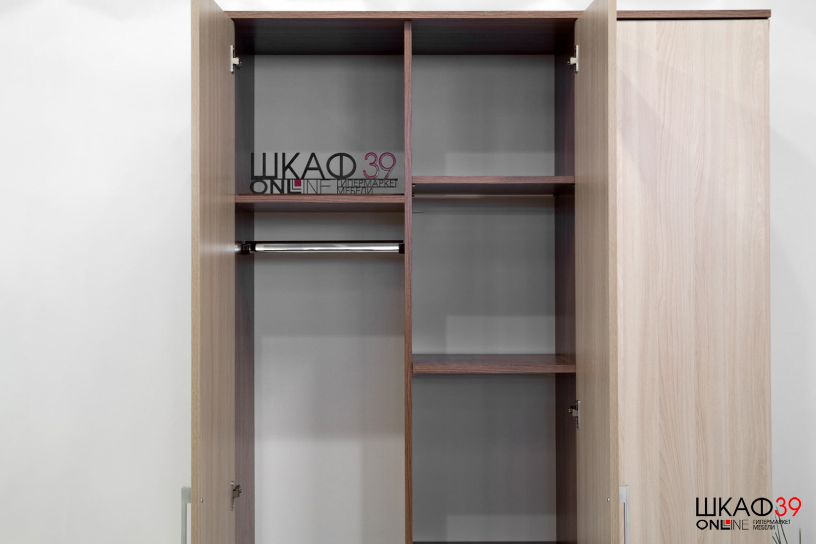 Шкаф 3х дверный ТРИО Ясень шимо