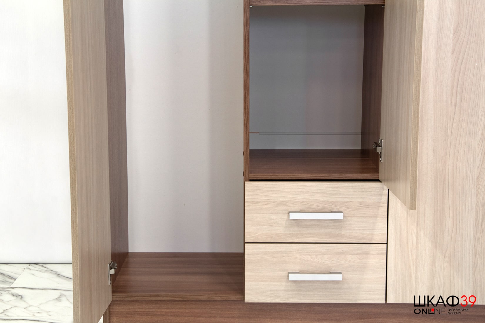 Шкаф 3х дверный ТРИО Ясень шимо