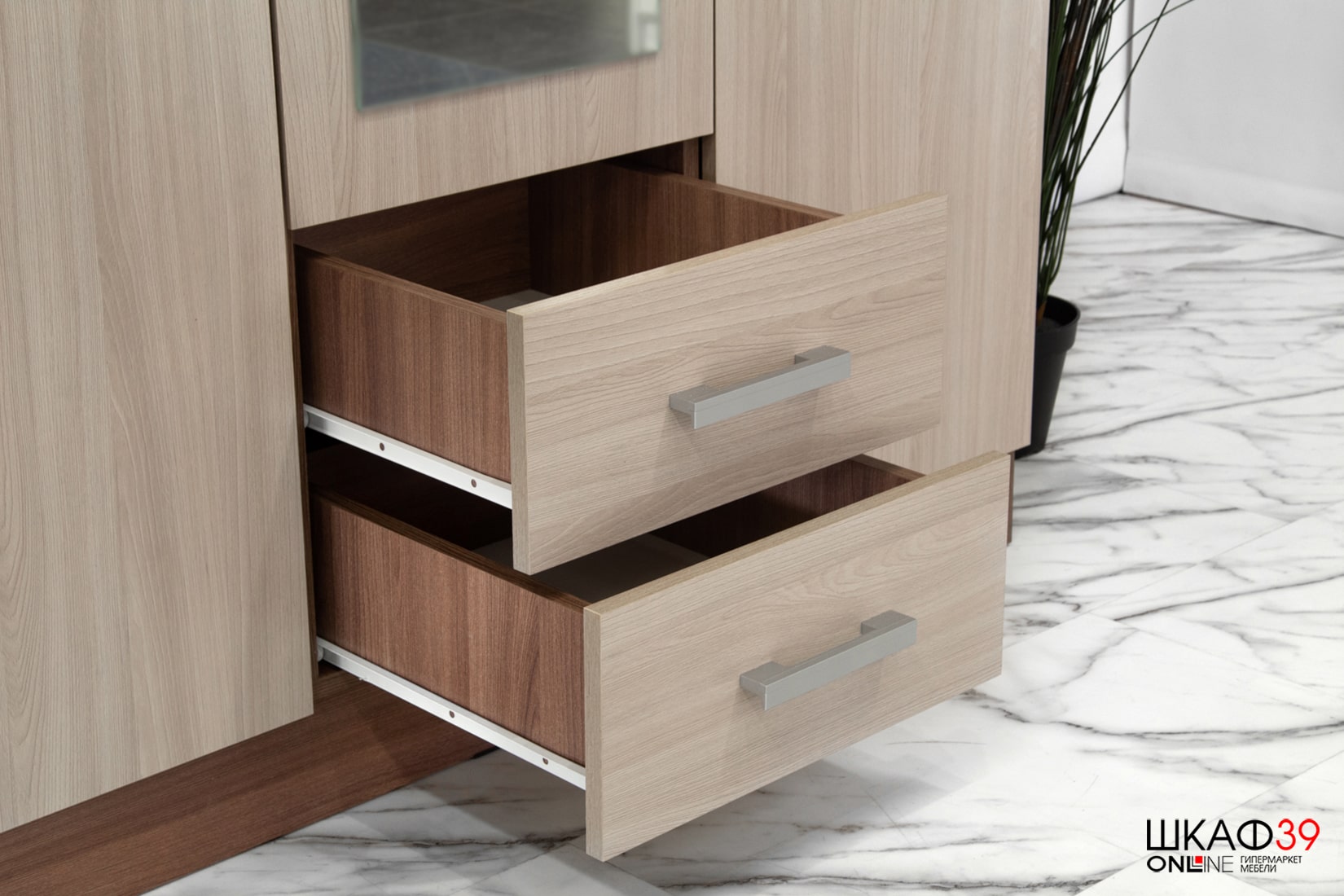 Шкаф 3х дверный ТРИО Ясень шимо