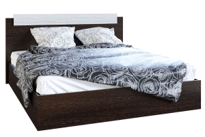 Кровать с настилом ЛДСП ЭКО 140х200, венге