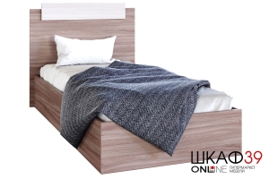 Эко Кровать 90 Ясень шимо темн/светлый с ДСП настилом