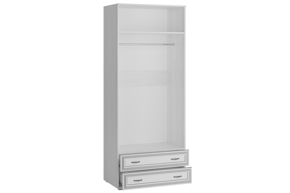 Шкаф двухстворчатый с зеркалом Ливорно ЛШ-23, ясень