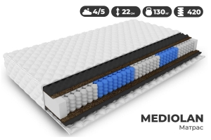 Матрас 120 х 200 см Mediolan премиум