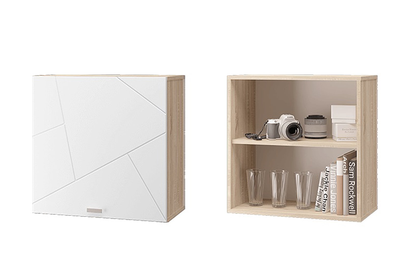 Скайлайн гостиная модульная Дуб Сонома/Белый