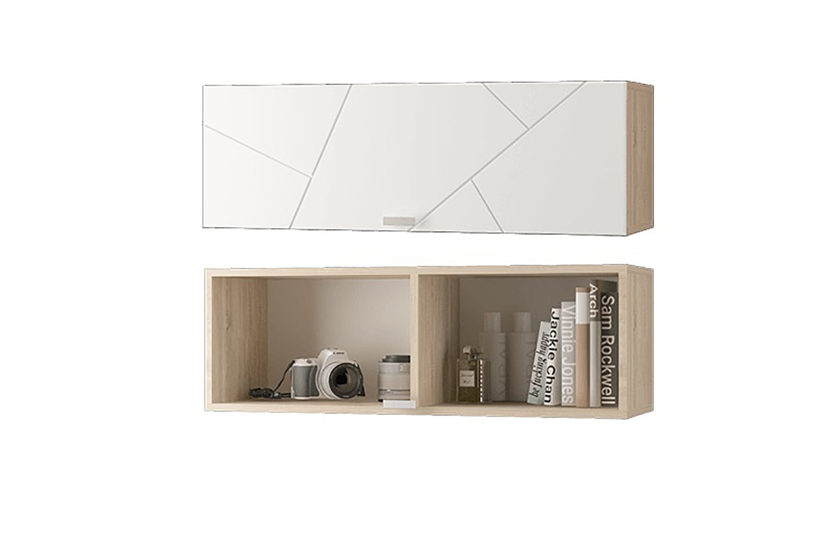 Скайлайн гостиная модульная Дуб Сонома/Белый