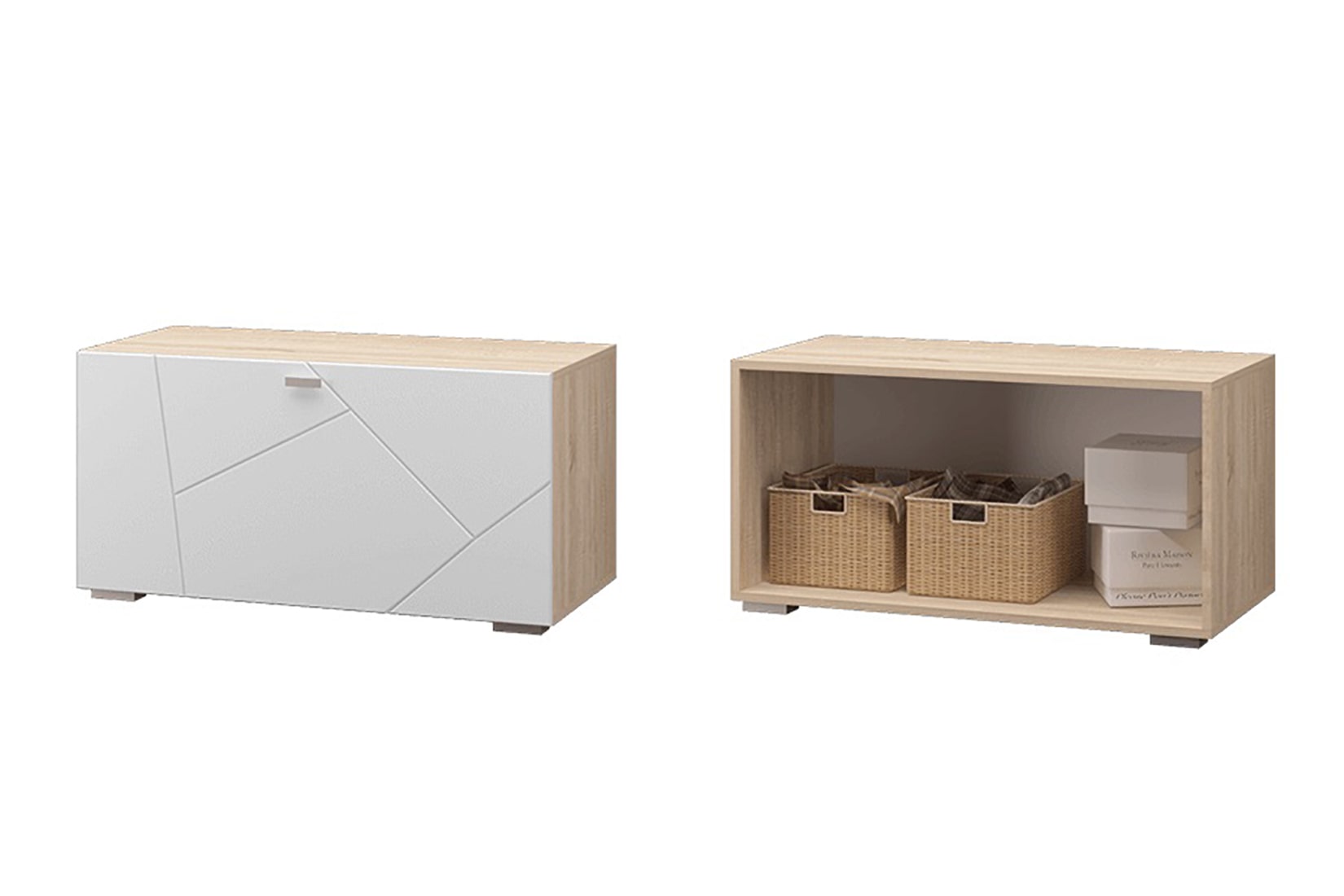 Скайлайн гостиная модульная Дуб Сонома/Белый