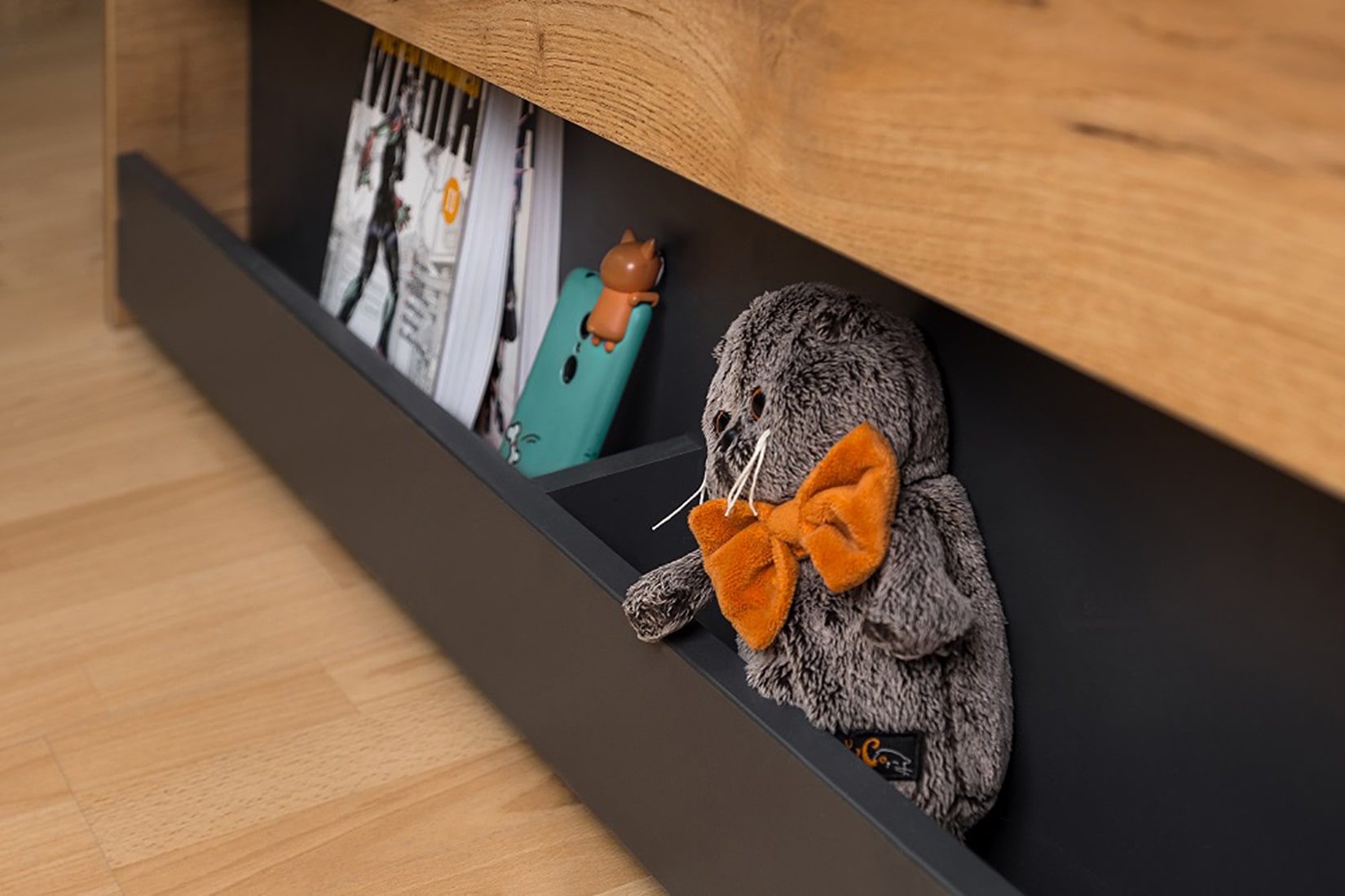 Лойс Молодежная комната Дуб золотистый/Графит/Белый