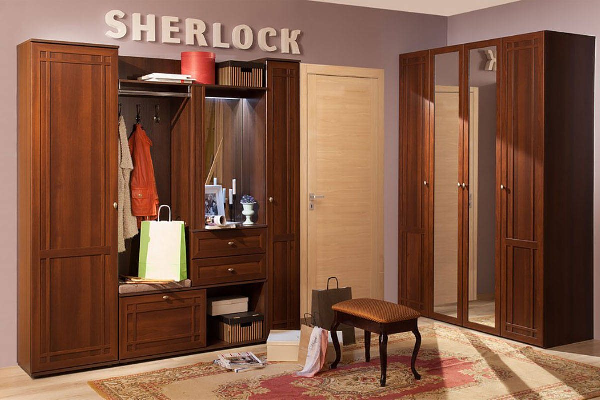 Sherlock прихожая, орех шоколадный