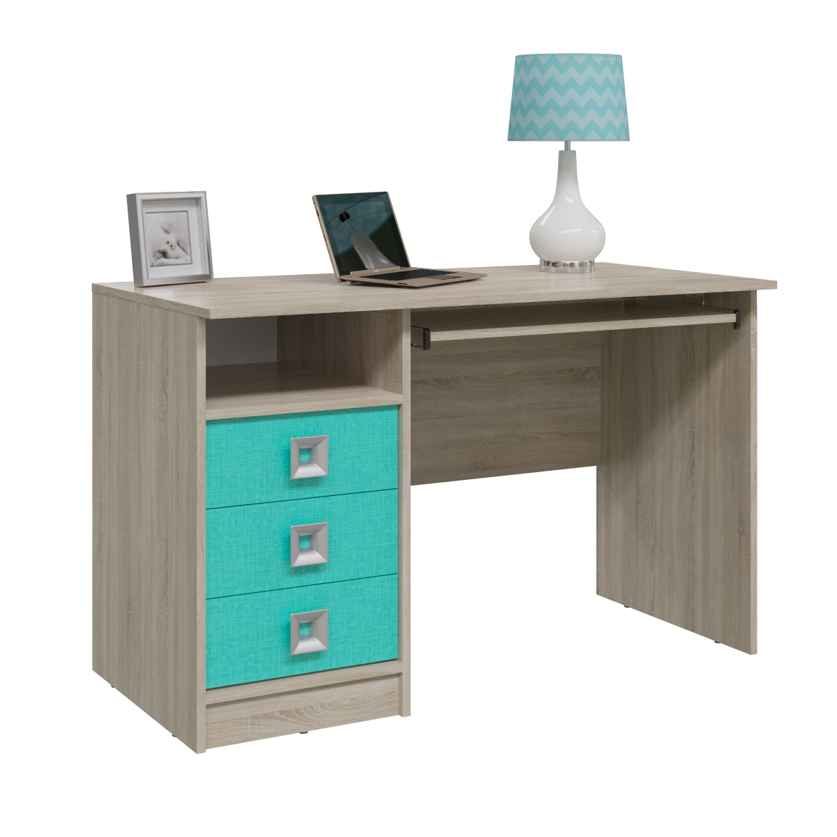 Сити 6-0601 Стол компьютерный сонома/аква