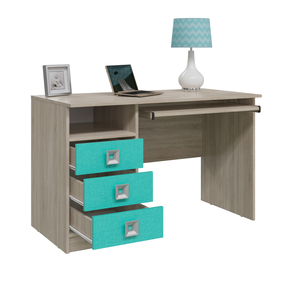 Сити 6-0601 Стол компьютерный сонома/аква