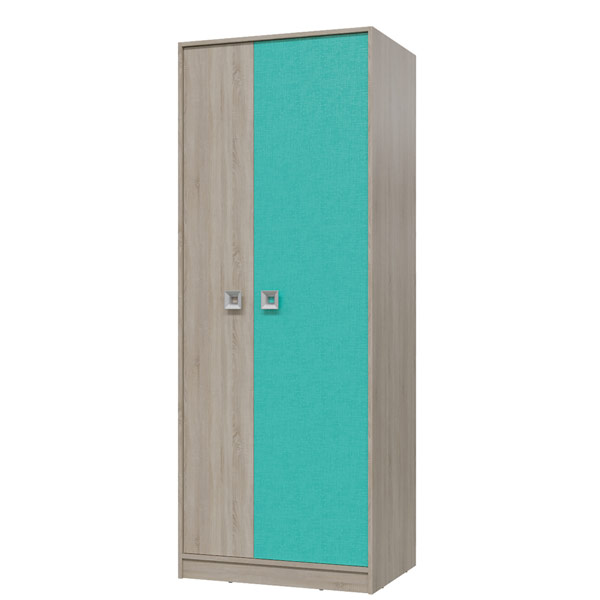 Сити 6-9411 Шкаф для одежды сонома/аква