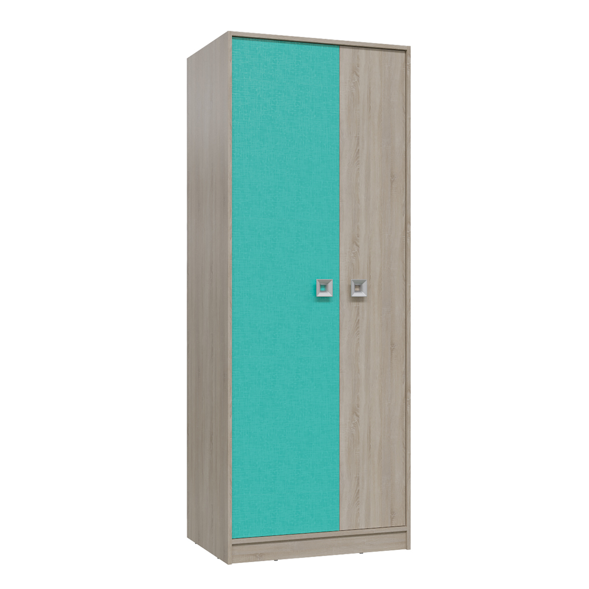 Сити 6-9411 Шкаф для одежды сонома/аква