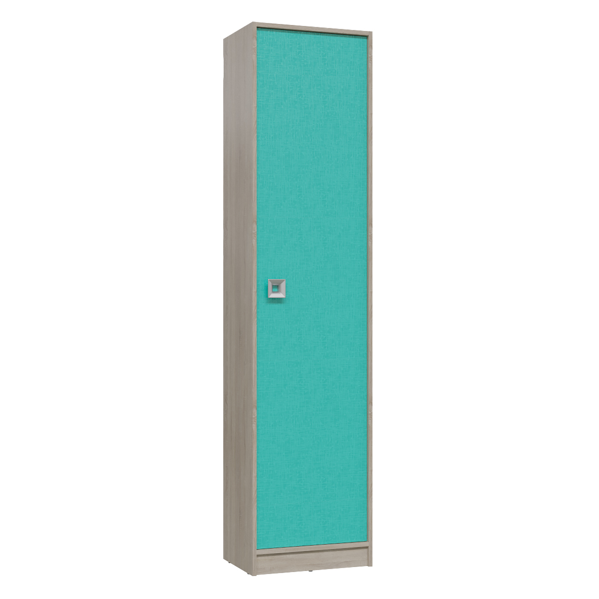 Сити 6-9412 Шкаф пенал с полками сонома/аква