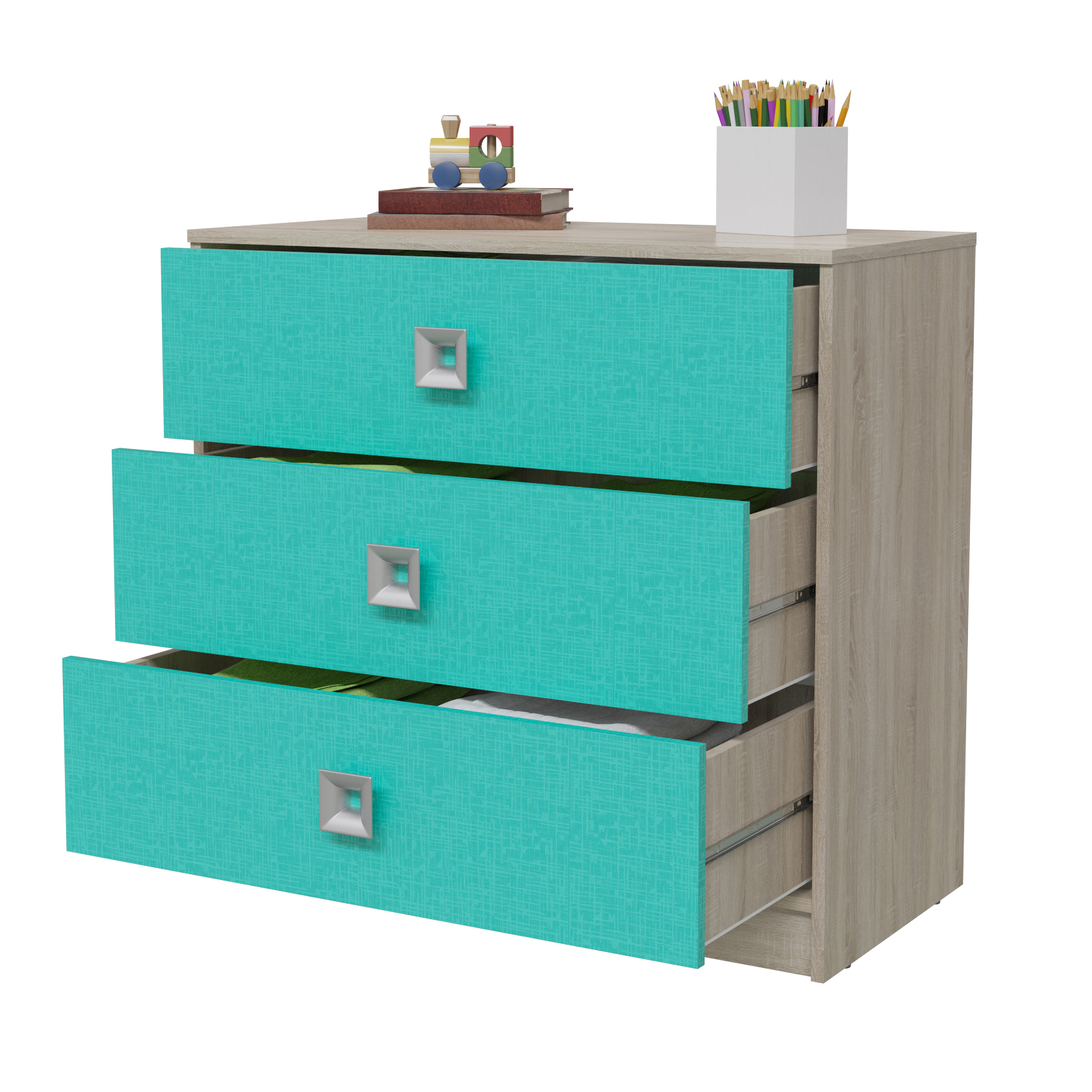 Сити 4-4421 Комод сонома/аква