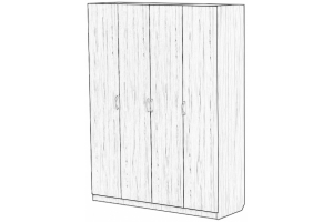 Шкаф ШО-1600.1 корпус сонома/фасад сонома ЛДСП