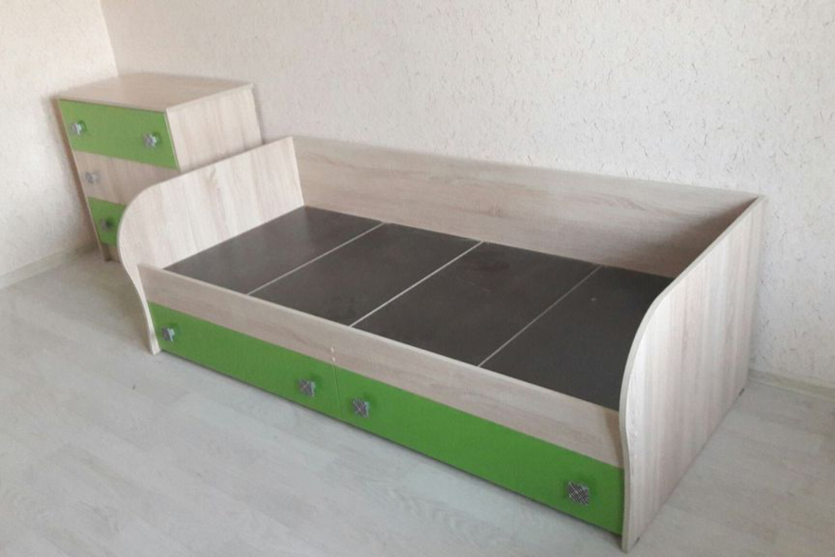 Кровать Колибри 80х186, мохито матовый