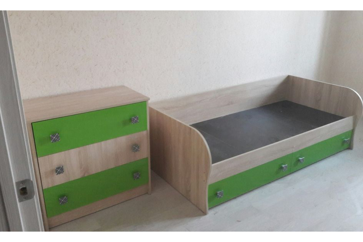 Кровать Колибри 80х186, мохито матовый