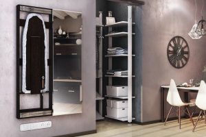 Гладильная доска Смарт с зеркалом, венге