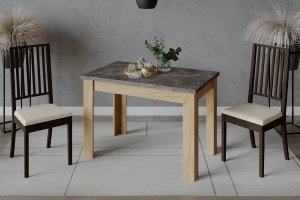 Промо тип 4 Стол раздвижной Дуб Крафт золотой/Ателье темное