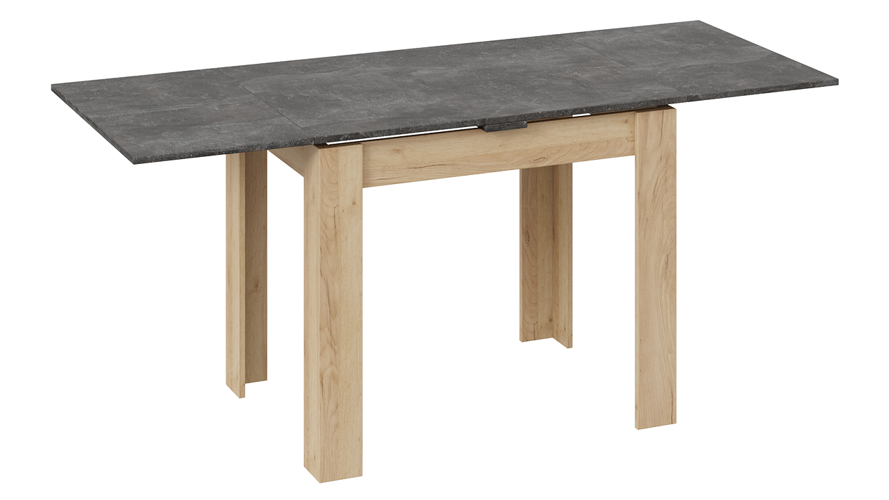 Промо тип 3 Стол раздвижной (Дуб Крафт золотой/Ателье темное)