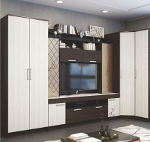 Гостиная модульная угловая Фиеста. Комплект 3