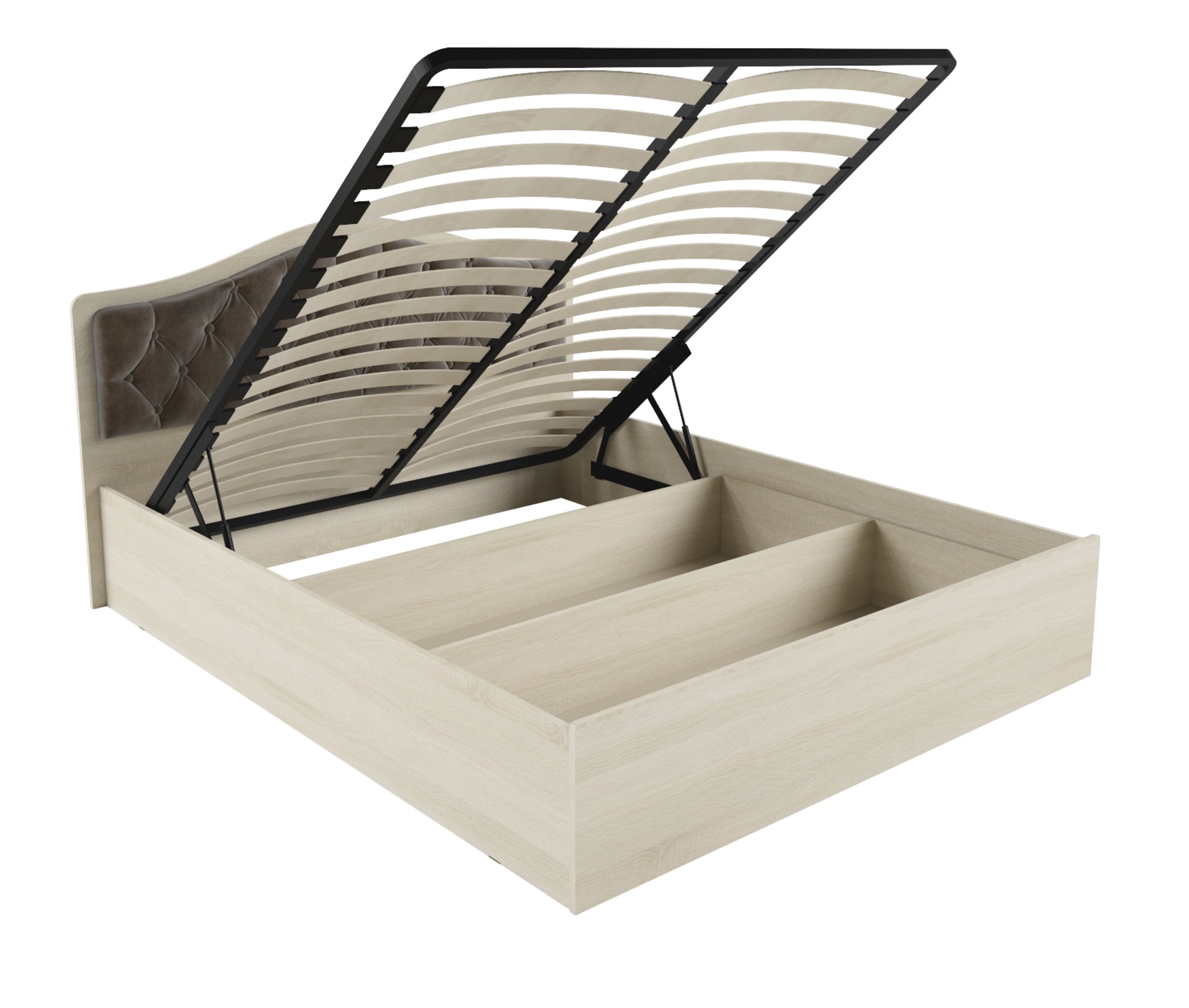 Кровать Дели каркас (1,4) велюр шоколад