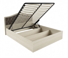 Кровать Дели каркас (1,6) велюр шоколад