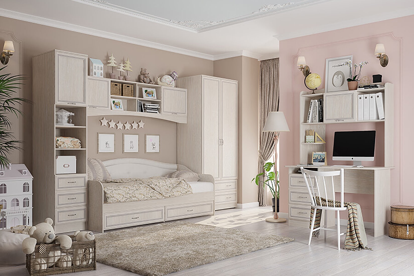 Кровать-софа с ящиками Верона 80х200