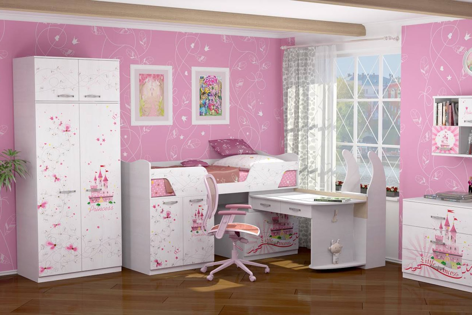Принцесса детская спальня (Ижмебель)