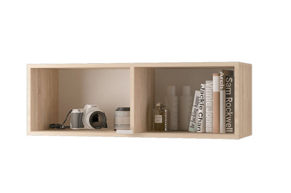 Скайлайн Шкаф настенный (900) с горизонтальной дверью графит