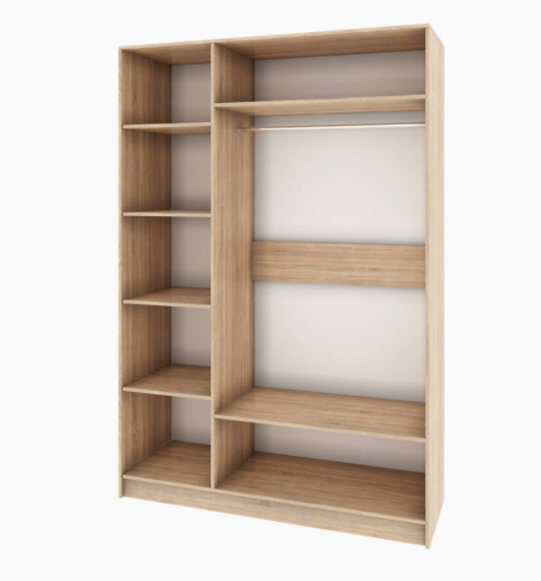 Шкаф 3-х створчатый Мадлен (Дуб шале серебро)