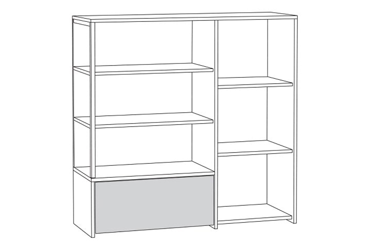 Трувор 13.307.01 Комод Дуб Гранж Песочный/Интра