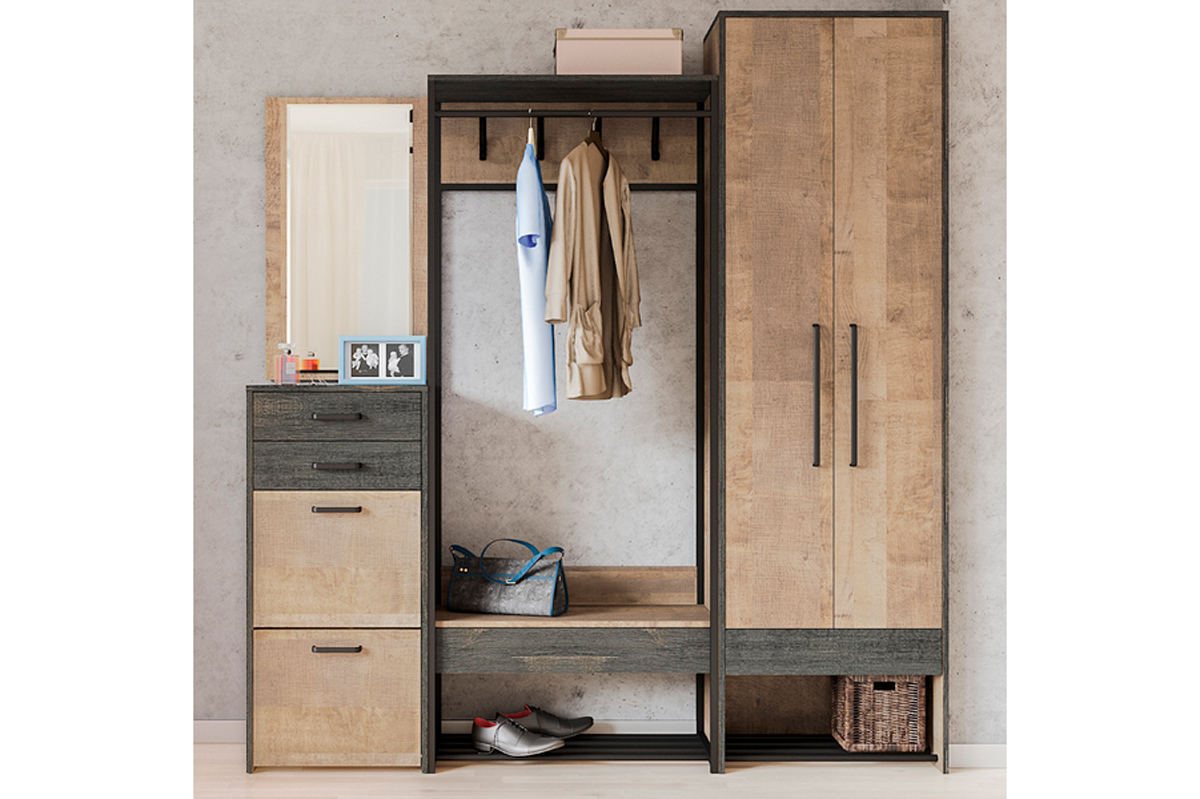 Трувор 15.120 Прихожая Дуб Гранж Песочный К356, Интра