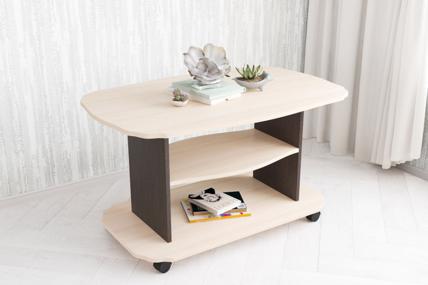 Столик журнальный Консул-2, дуб молочный