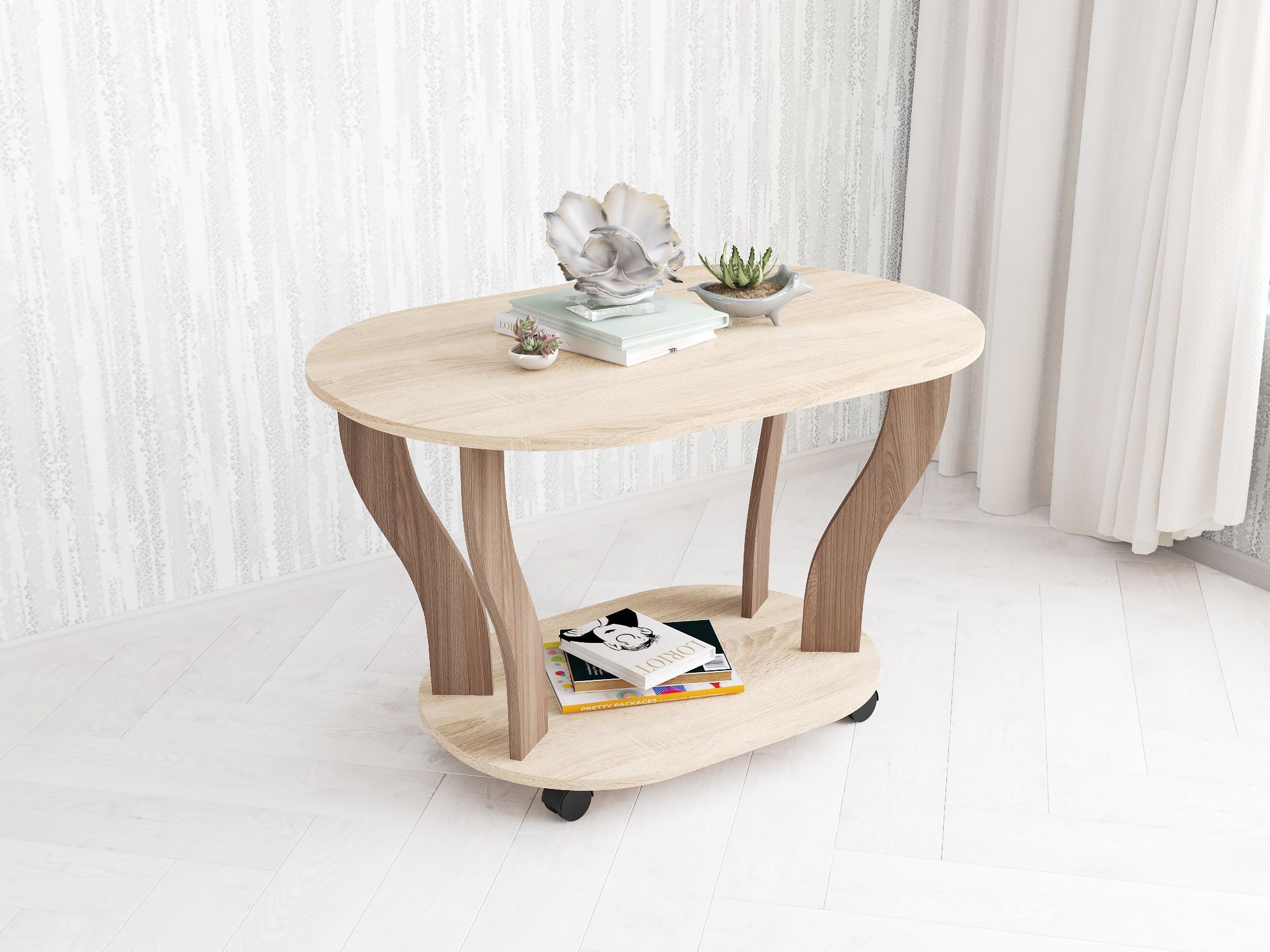 Столик журнальный Консул-3, ясень шимо