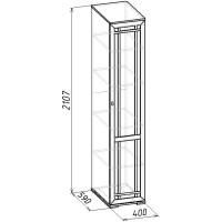 Шкаф для белья Sherlock 91 правый, дуб сонома