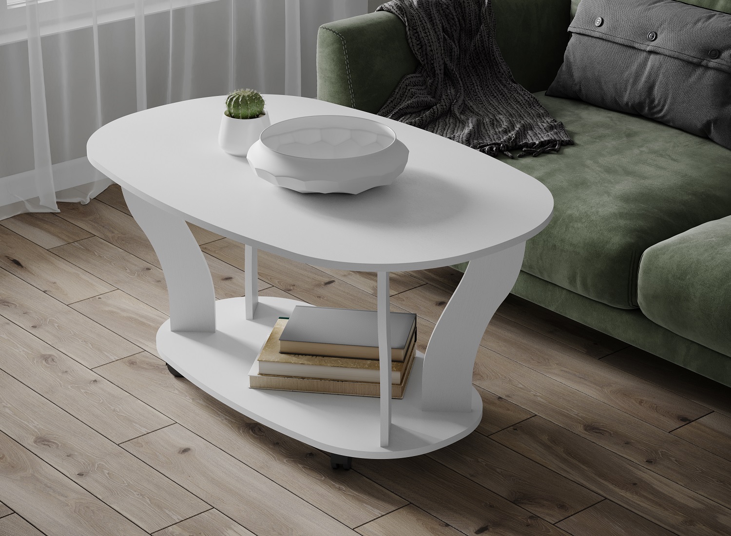 Столик журнальный Консул-3, белый