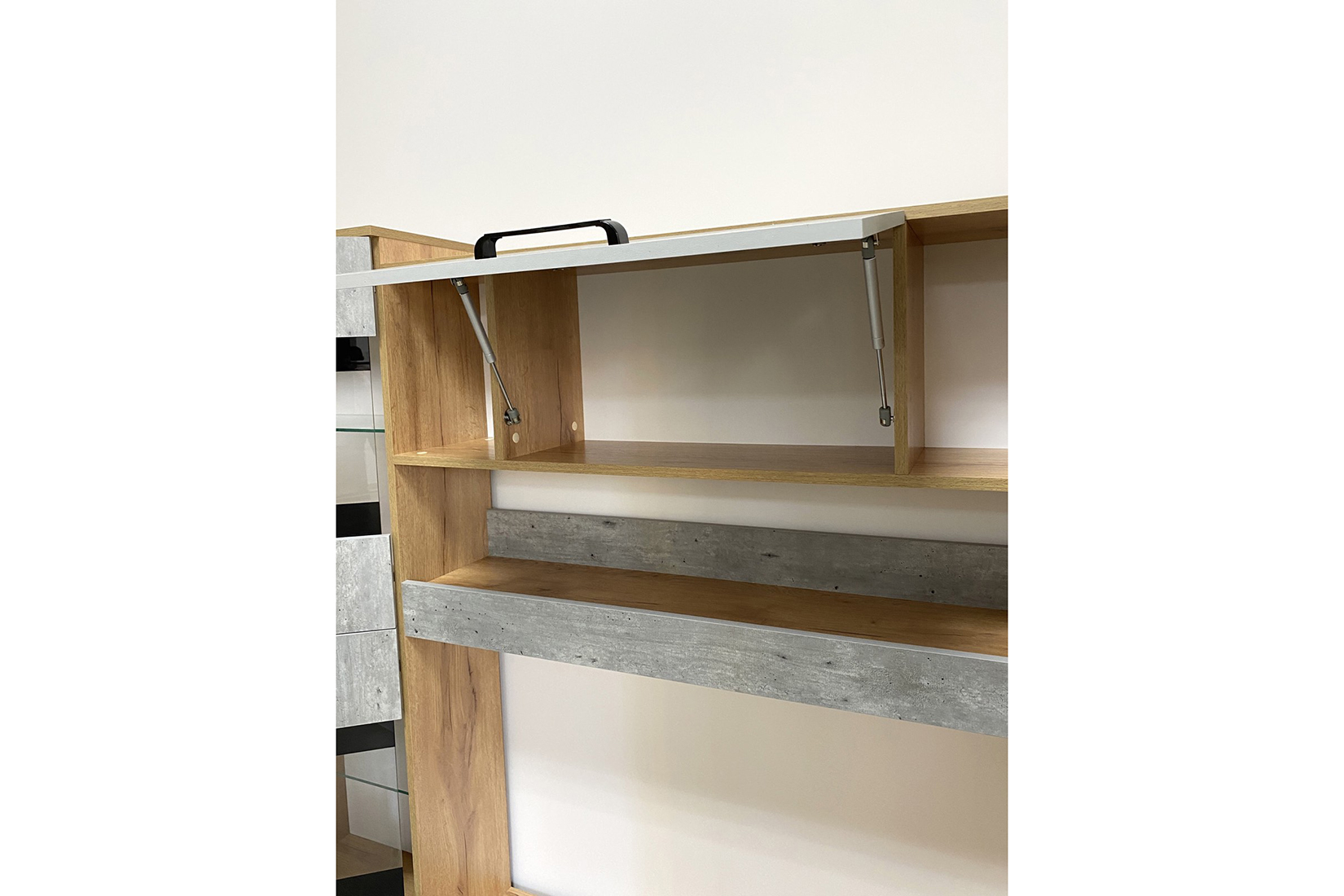 Трамп гостиная модульная Крафт/Метрополитан грей