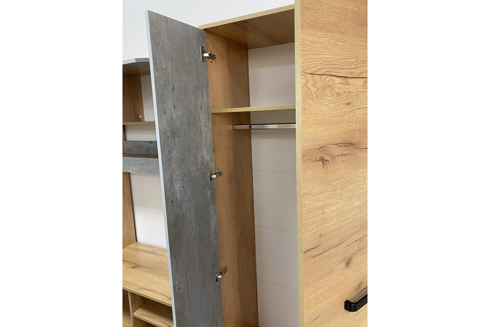 Трамп гостиная модульная Крафт/Метрополитан грей