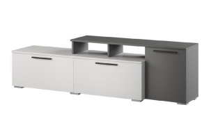 Альберо Тумба ТВ малая белый/графит серый
