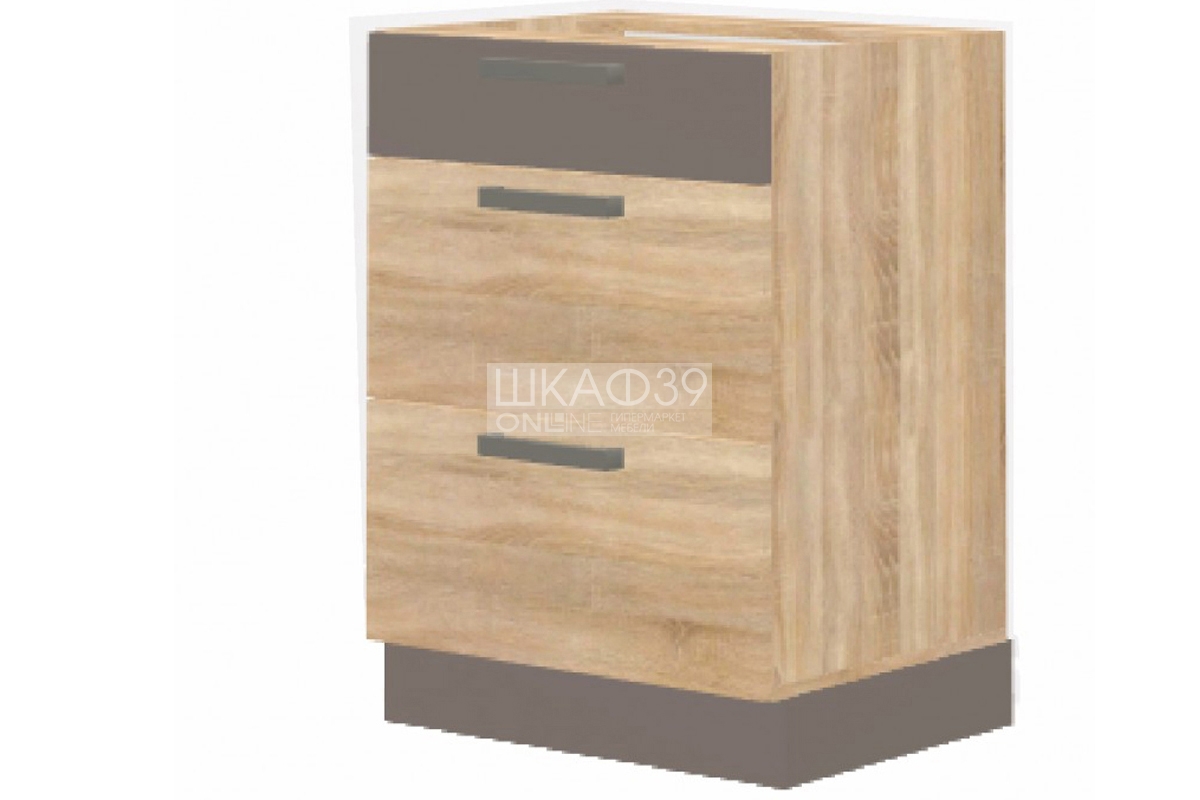 Кухня Николь Н60 ящ Дуб сонома/Латте
