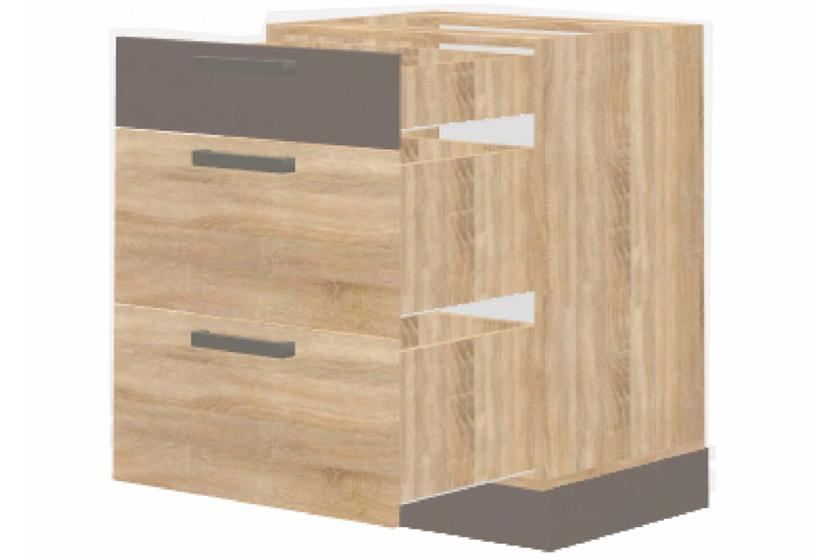 Кухня Николь Н60 ящ Дуб сонома/Латте