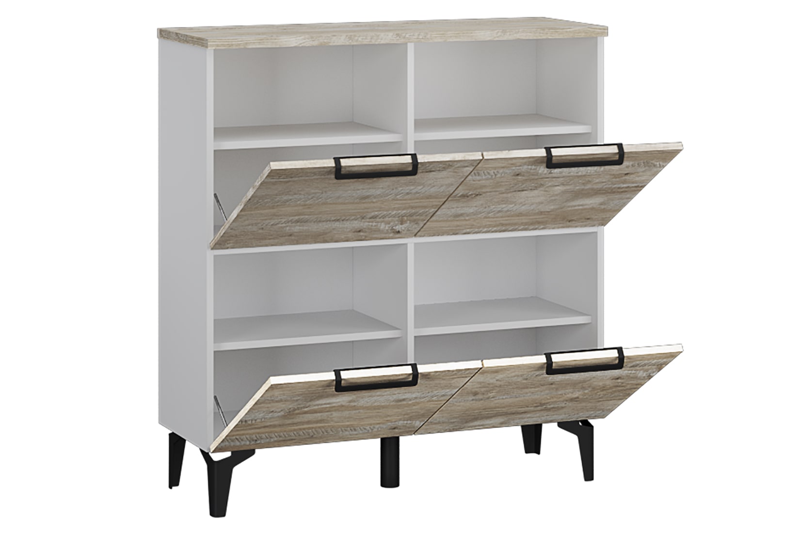 Чикаго прихожая модульная Дуб юкон/Белый