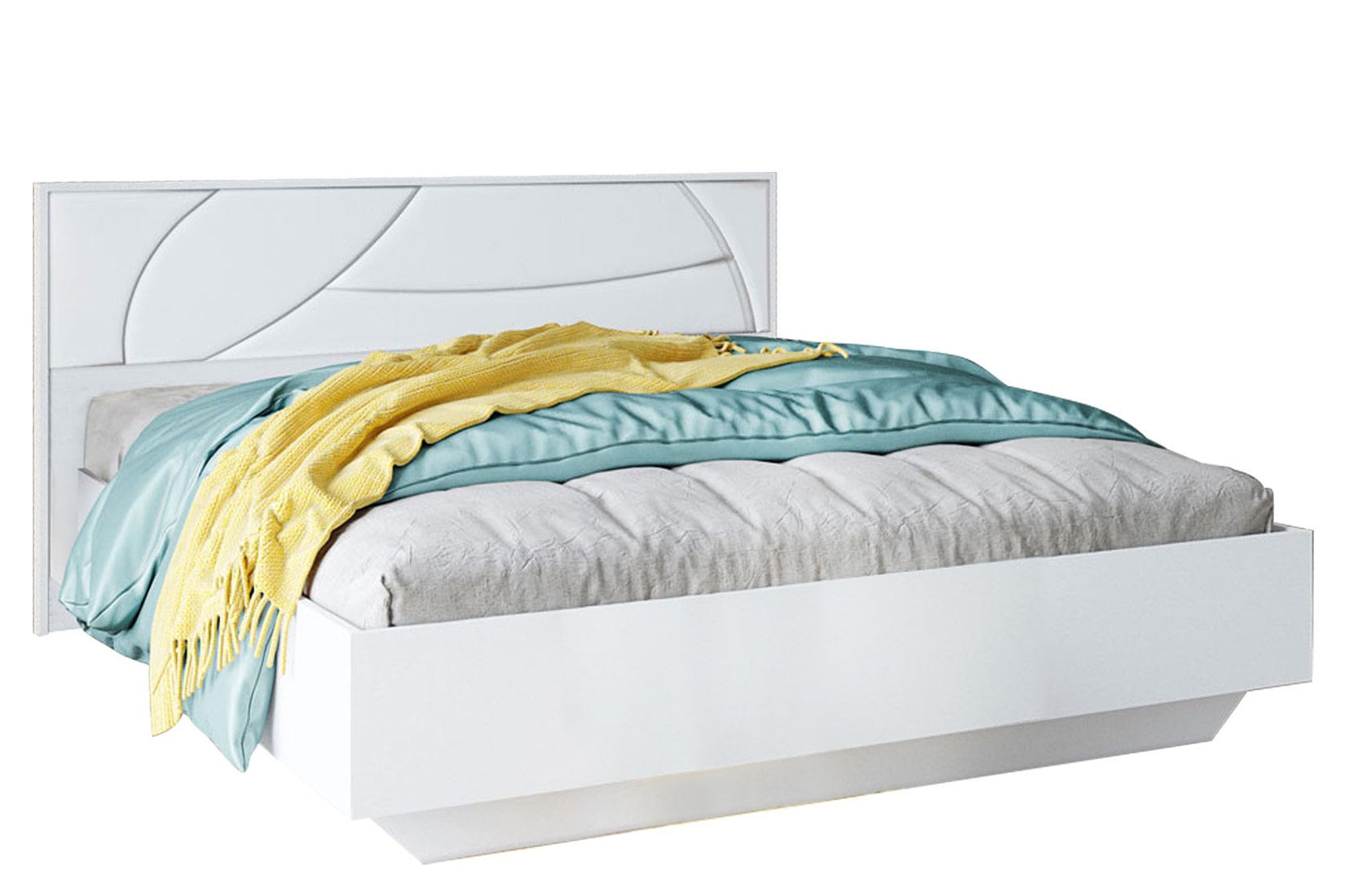 Мирти спальня модульная Белый шагрень/Белый глянец