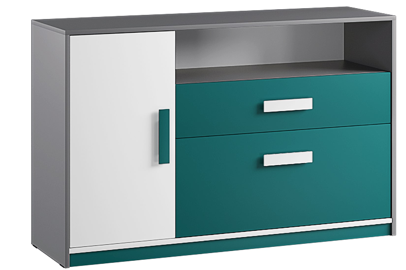 Кэнди спальня детская модульная Графит/Океан