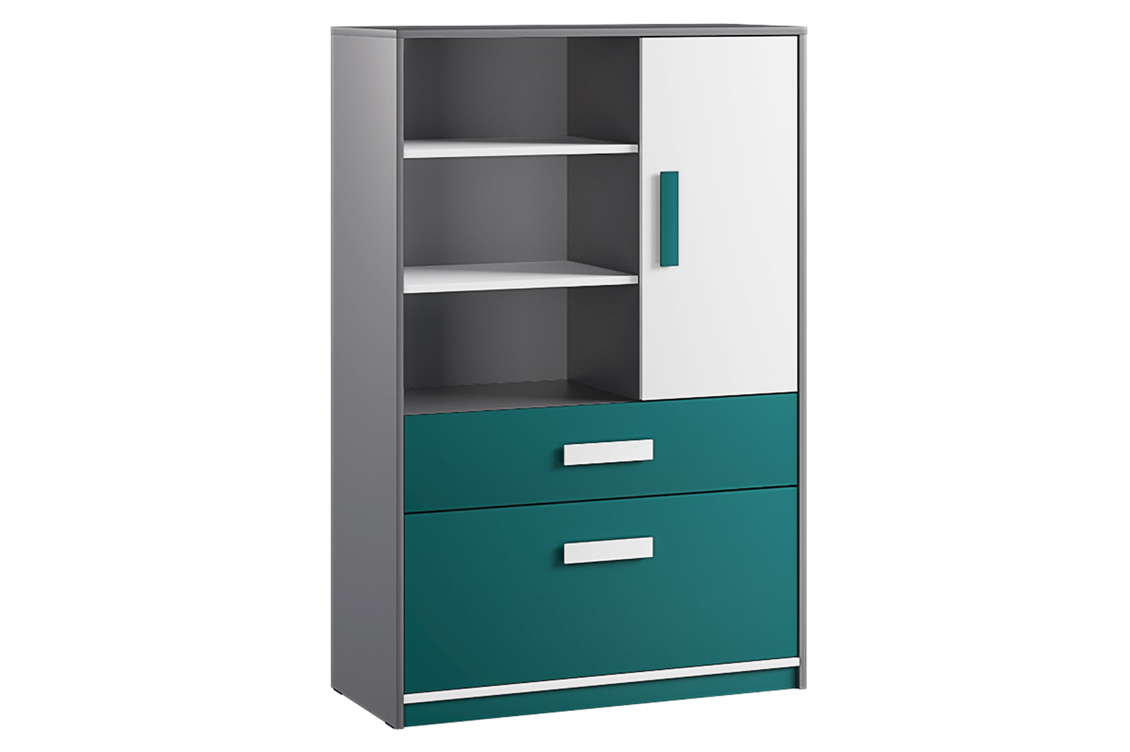 Кэнди спальня детская модульная Графит/Океан