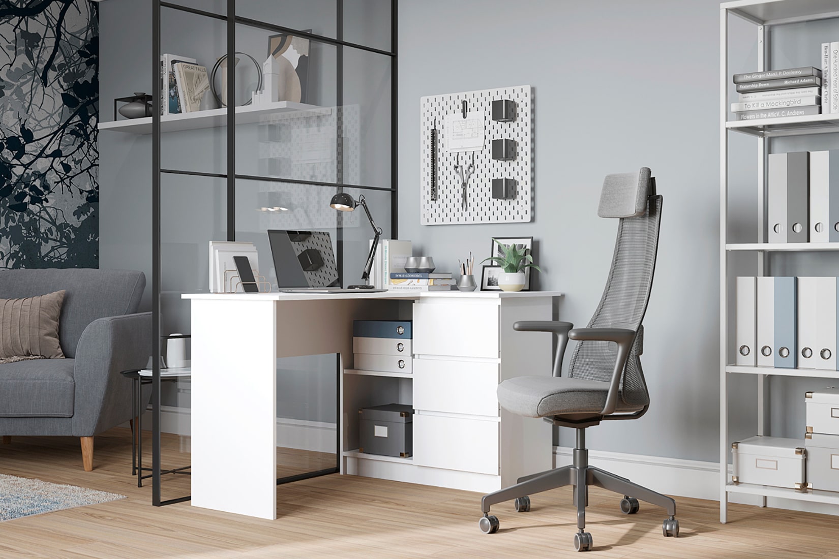 Челси-Мори спальня модульная Белый