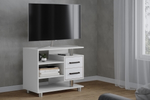 Тумба под телевизор узкая 011 (2я), белый