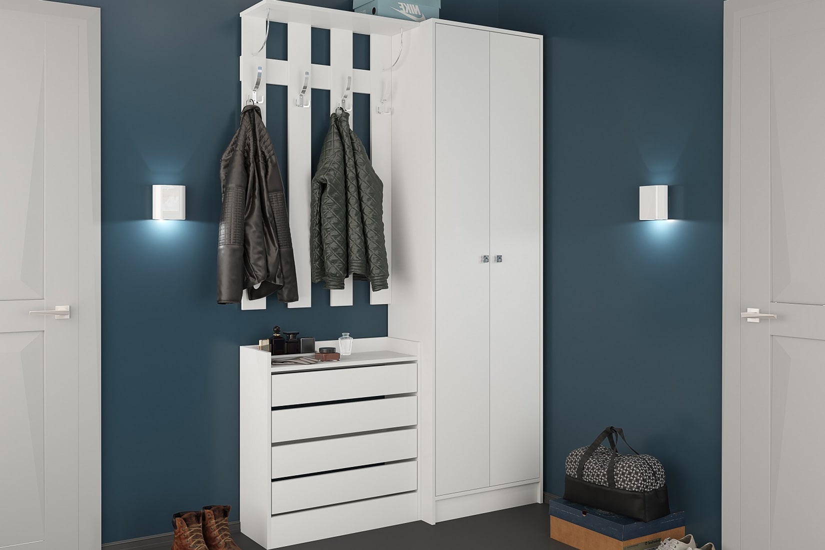 Обувница закрытая Ямайка ЯПТ-3, белый