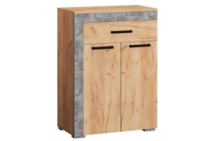 Обувница закрытая Галант, дуб крафт/ателье